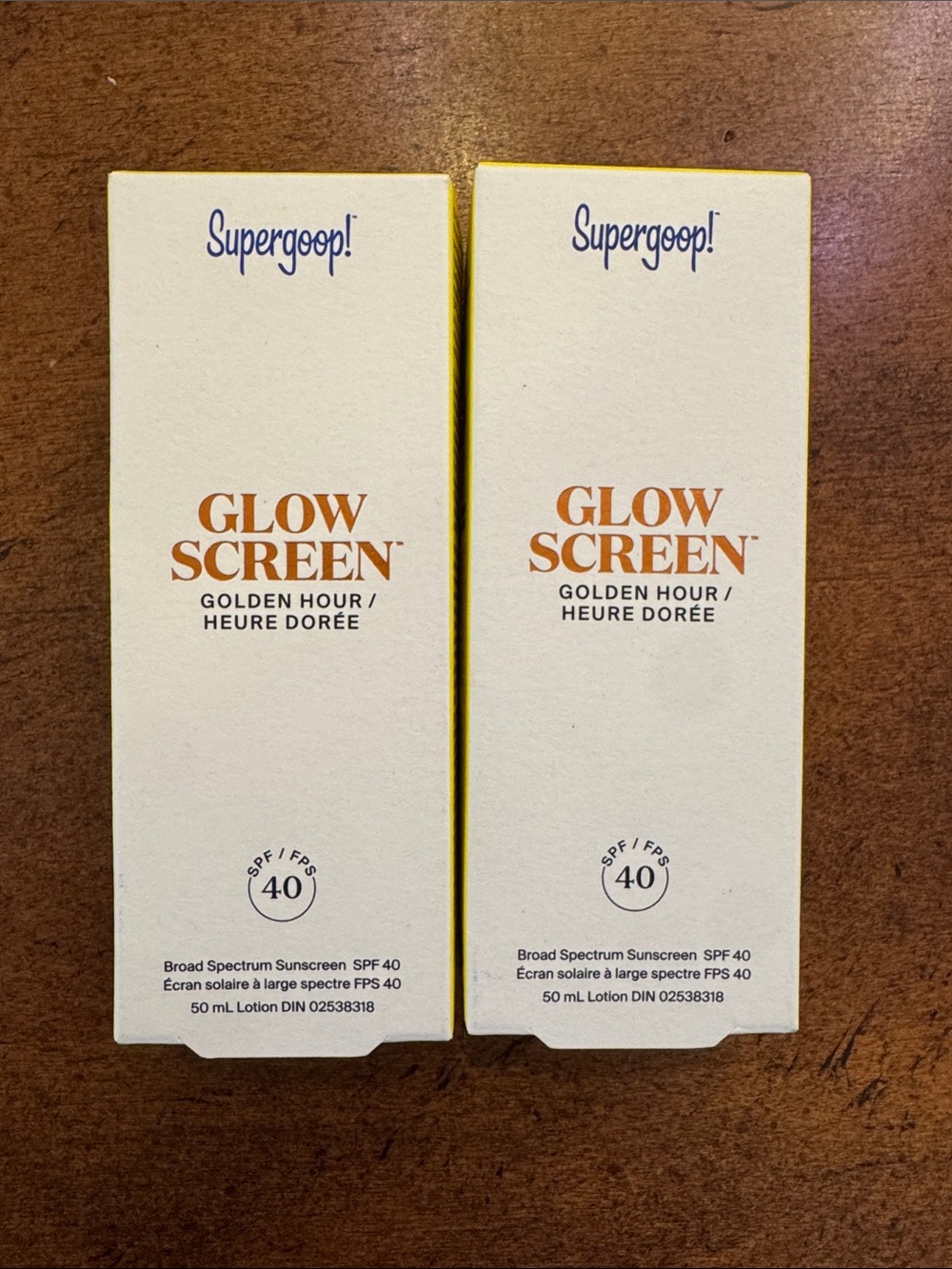 Supergoop! Glow Screen Golden Hour SPF 40 - Golden Hour Set of 2. Exp 10/2026